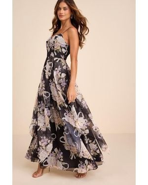 Lulus Breigh Floral Sleeveless Maxi Dress - Natural