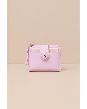 Steve Madden Madwen Vegan Leather Bifold Wallet - Pink