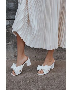 Lulus Dorothea Knotted High Heel Sandals - Grey