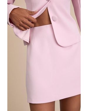 Lulus Eliana High-Rise Mini Skirt - Pink