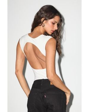 Lulus Brayden Square Neck Bodysuit - Black