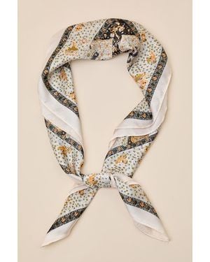 Lulus Joy Multi Paisley Satin Scarf - Natural