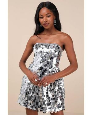 Extro & Vert Darcle Sequin Mini Dress - Metallic