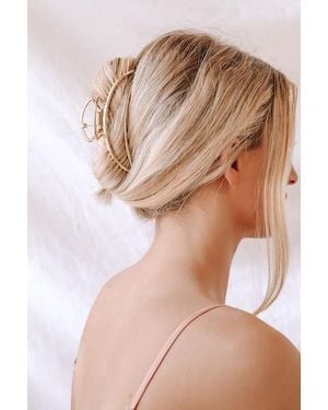 Lulus Open To New Ideas Metal Claw Hair Clip - Natural