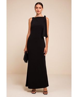 Lulus Vivian Sash Maxi Dress - Black