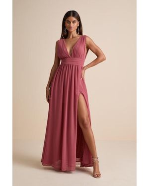 Lulus Heavenly Hues Desert Rose Maxi Dress - Pink