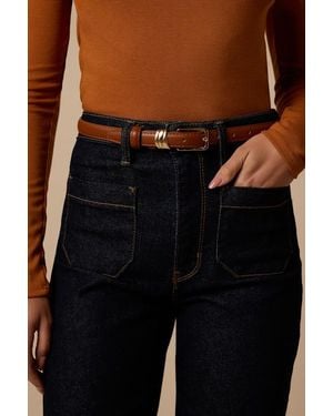 Lulus Chapman And Skinny Belt Set - Black