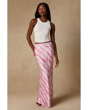 Lulus Issa Striped Maxi Skirt - Pink