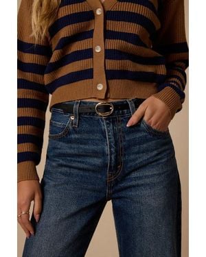 Lulus Kelsie, And Ivory Three-Piece Belt Set - Blue