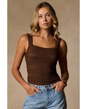 Lulus Prestyn Tie-Back Tank Top - Brown