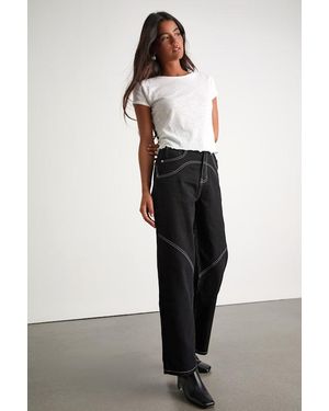 Lulus Coveted Element Twill Carpenter Pants - Blue