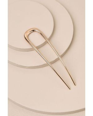 Kitsch Metal Oversized French Hair Pin - Natural