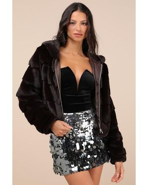 Lulus Notorious Radiance Gunmetal Sequin High Rise Mini Skirt - Black