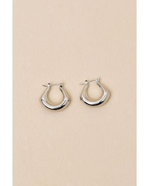 Lulus Moriana 14Kt Chunky Hoop Earrings - Natural