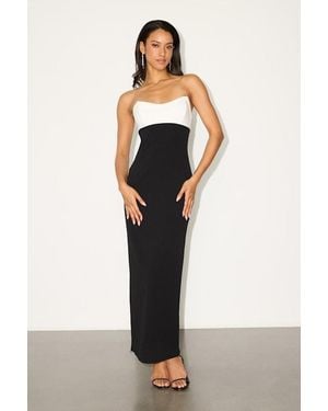 Lulus Davina Colour Block Ponte Knit Maxi Dress - Multicolour