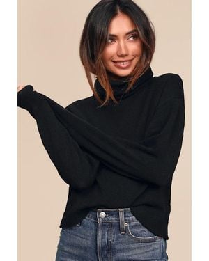 Lulus Amazing Memories Turtleneck Jumper - Black