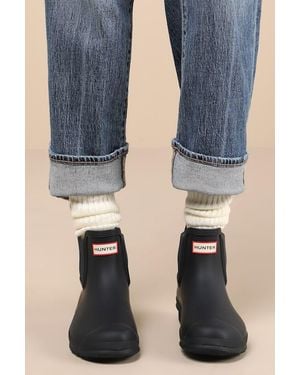 HUNTER Original Chelsea Rain Boots - Blue
