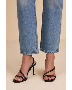 Lulus Leigh Strappy High Heel Sandals - Natural