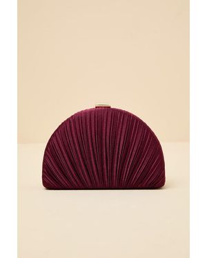 Lulus Pleat Perfection Satin Pleated Hard Clutch - Pink