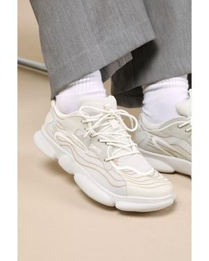Camper Karst Multi Mesh Lace-Up Sneakers - Natural