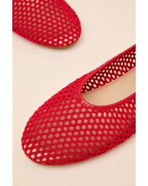 Matisse Marta Woven Ballet Flats - Red