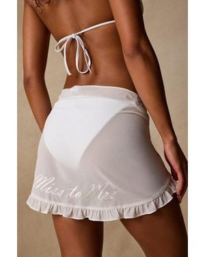 Lulus Mayana Embroidered Swim Sarong Cover-Up - Brown