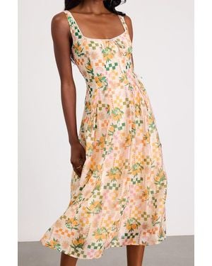 Lush Anisa Print Sleeveless Midi Dress - Multicolor