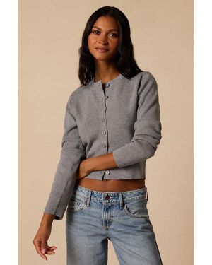 Lulus Araya Button-Up Cardigan - Blue