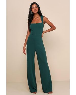 Lulus Enticing Endeavors Jumpsuit - Blue