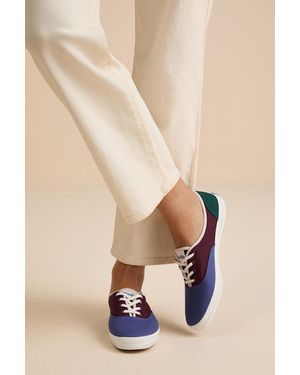 Keds Champion And Burgundy Color Block Sneakers - Blue