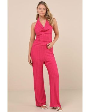 Lulus Cove Textured High-Rise Pants