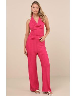 Lulus Cove Textured High-Rise Pants