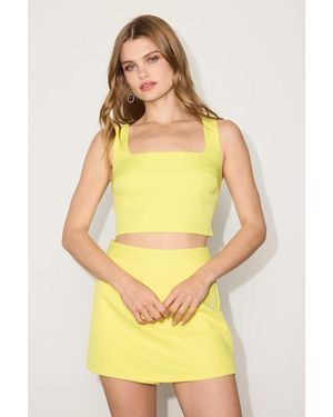 Lulus Divinely Sunny Sleeveless Two-Piece Romper - Yellow