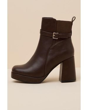 Lulus Dale High Heel Ankle Boots - Black