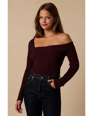 Lulus Sue Long Sleeve Asymmetrical Top - Black