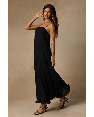 SNDY'S Louisiana Smocked Shift Maxi Dress - Black