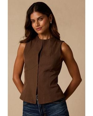 Lulus Delgado Sleeveless Top - Brown
