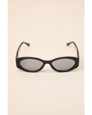 Lulus Simone Cat-Eye Sunglasses - Natural
