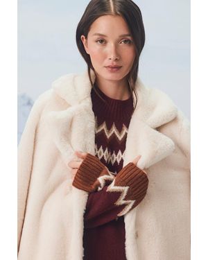 Lulus Tamron Cream Faux Fur Longline Coat - Natural
