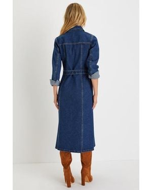 Lulus Va Va Voom Velvet Backless Long Sleeve Midi Dress in Black