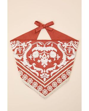 Lulus Kadina Beaded Embroidered Head Scarf - Pink