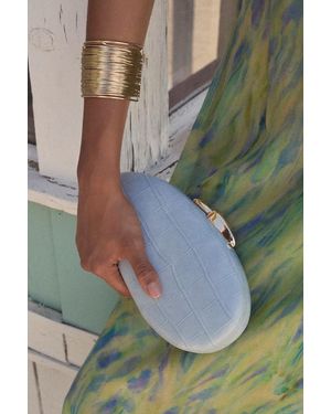Lulus Dario Asymmetrical Crossbody Clutch - Blue