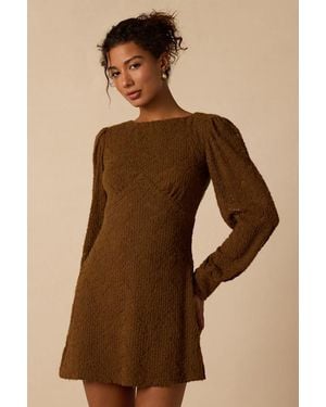Lulus Marny Knit Dress - Brown