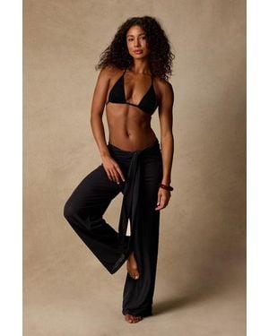 Lulus Chantelle Mesh Swim Cover-Up Pants - Brown