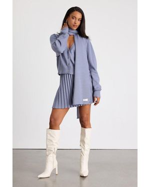 Lulus Gianna Periwinkle Three Piece Jumper Dress - Blue