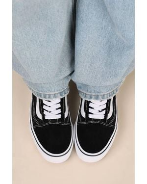 Vans Old Skool Suede Stackform Lace-Up Trainers - Black