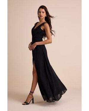 Lulus Simply Immaculate Backless Maxi Dress - Black
