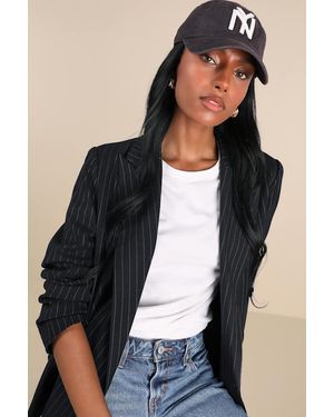 American Needle Ny Yankees Archive Canvas Dad Hat - Black