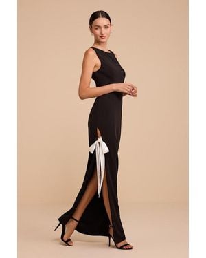 Lulus Mia Bow Maxi Dress - Natural