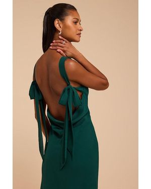 Lulus Eudora Cowl Back Dress - Blue
